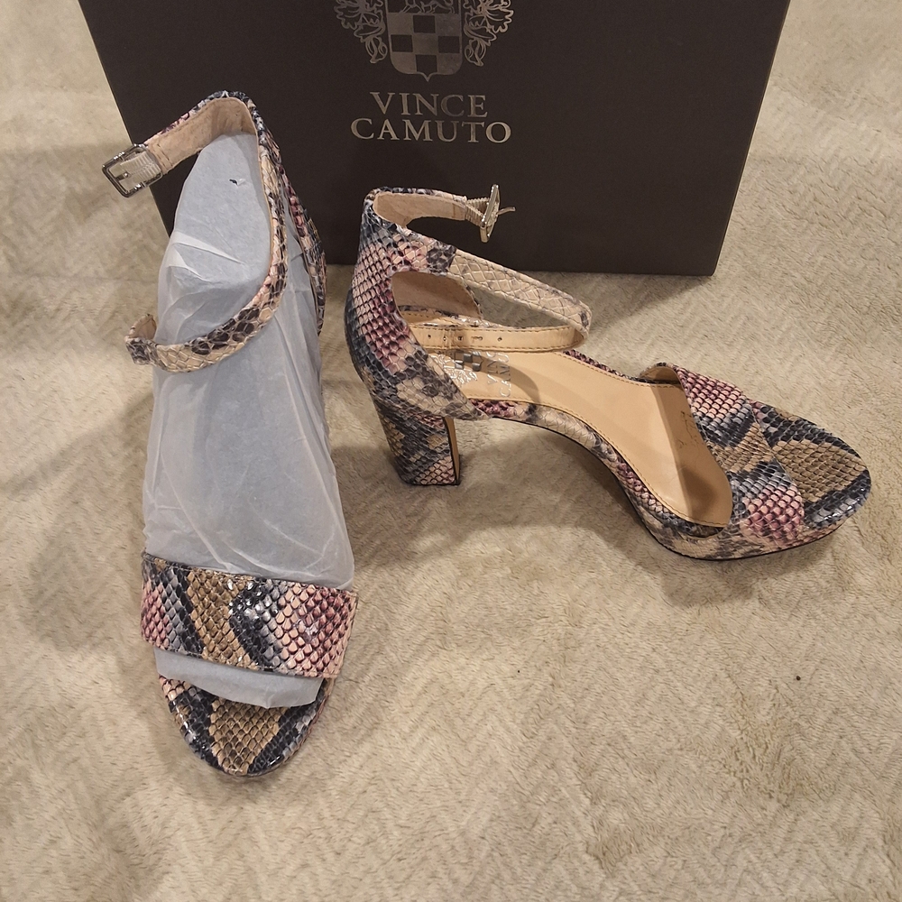 Vince Camuto Women's Snakeskin Pattern Heels